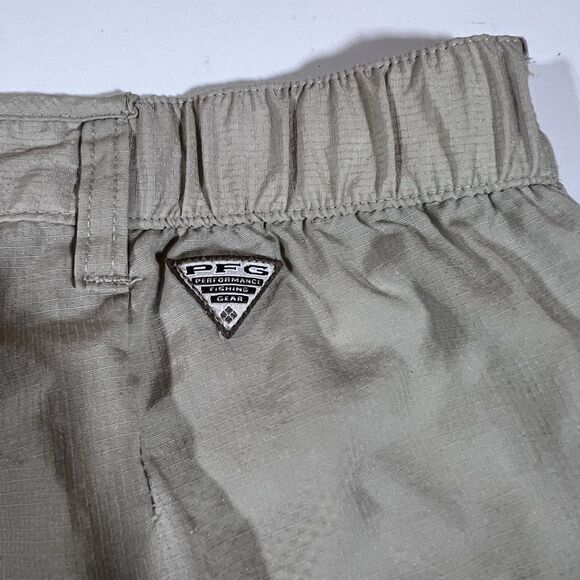 Columbia PFG Khaki Nylon Convertible Fishing Pants Zip Off Shorts Men's XL - Picture 12 of 12